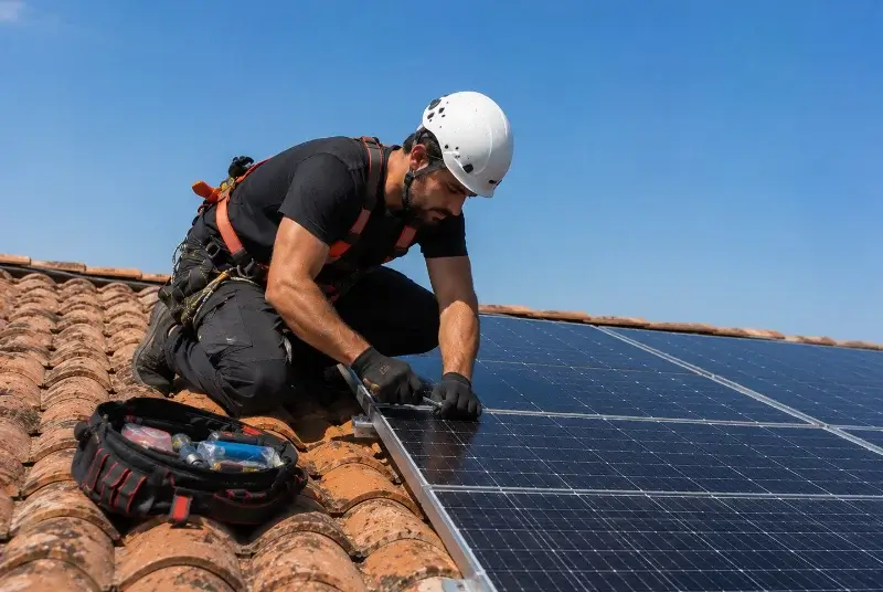 Maintenance et monitoring de panneaux solaires à Mérignac
